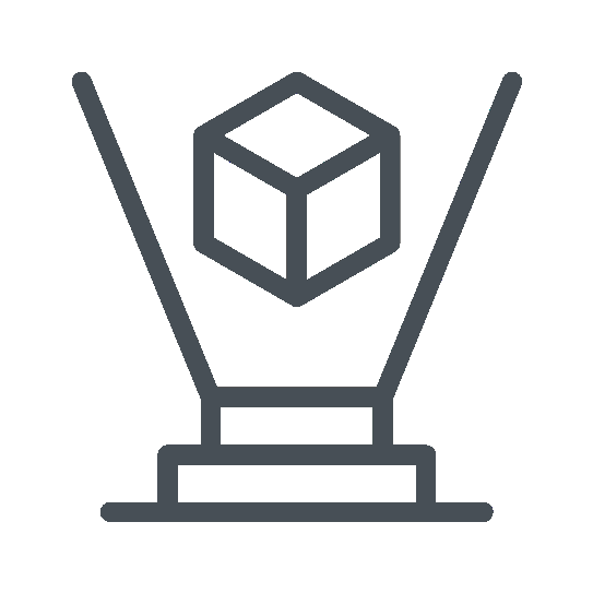 icono visualizacion 3d animado